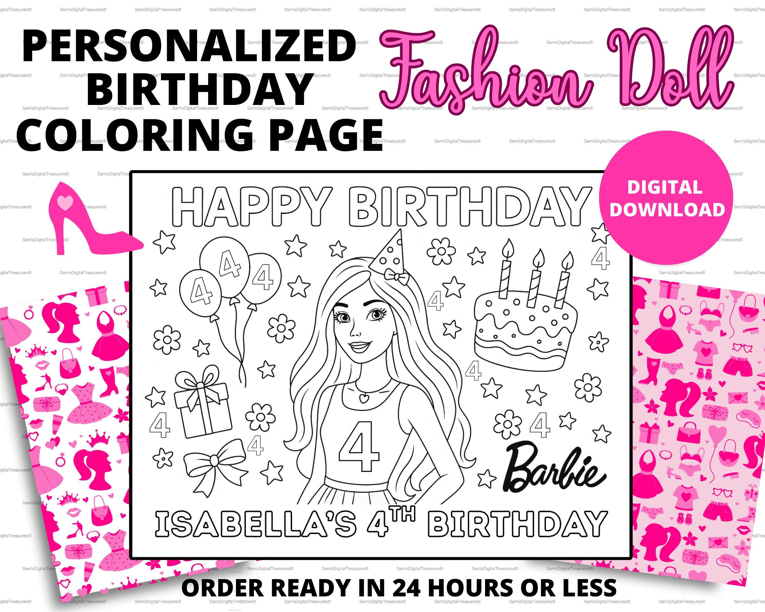 Barbie Birthday Party Printables | Games, Invitations & Activities for Kids