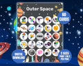 Outer Space Bingo Cards | Outer Space Birthday Bingo Cards For Birthday Activity for Kids