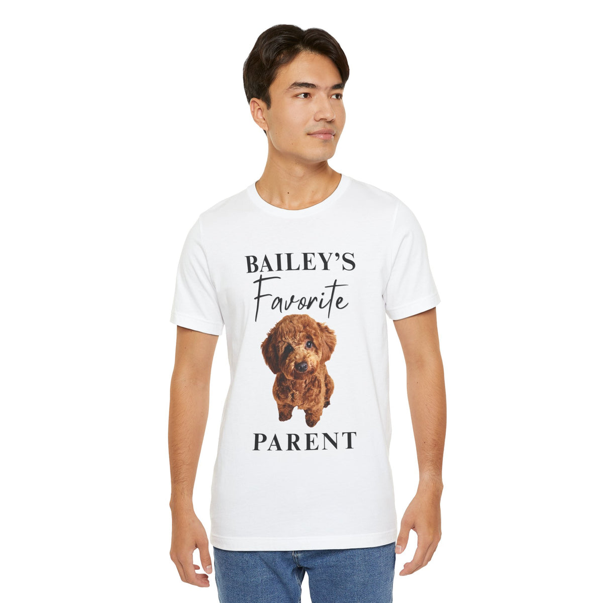 Custom Dogs Favorite Parent Shirt, Matching Couple Dog Shirts, Dog Mom Dog Dad Gift, Funny Dog Lover Tee