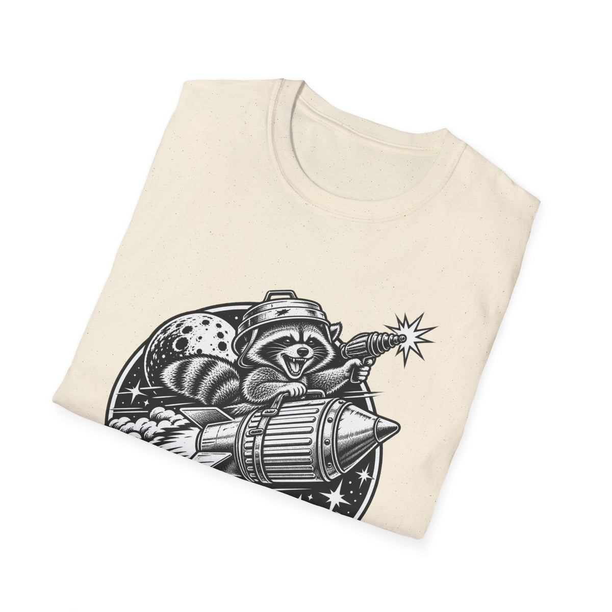 Funny Raccoon Shirt for Men Space T-Shirt, Trash Panda Astronaut Tee, Retro Space Graphic Shirt, Raccoon Lover Gift