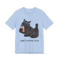 Custom Cat Shirt Personalized Ice Coffee Cat Mom T-shirt Funny Cats and Coffee Shirt for Cat Lovers