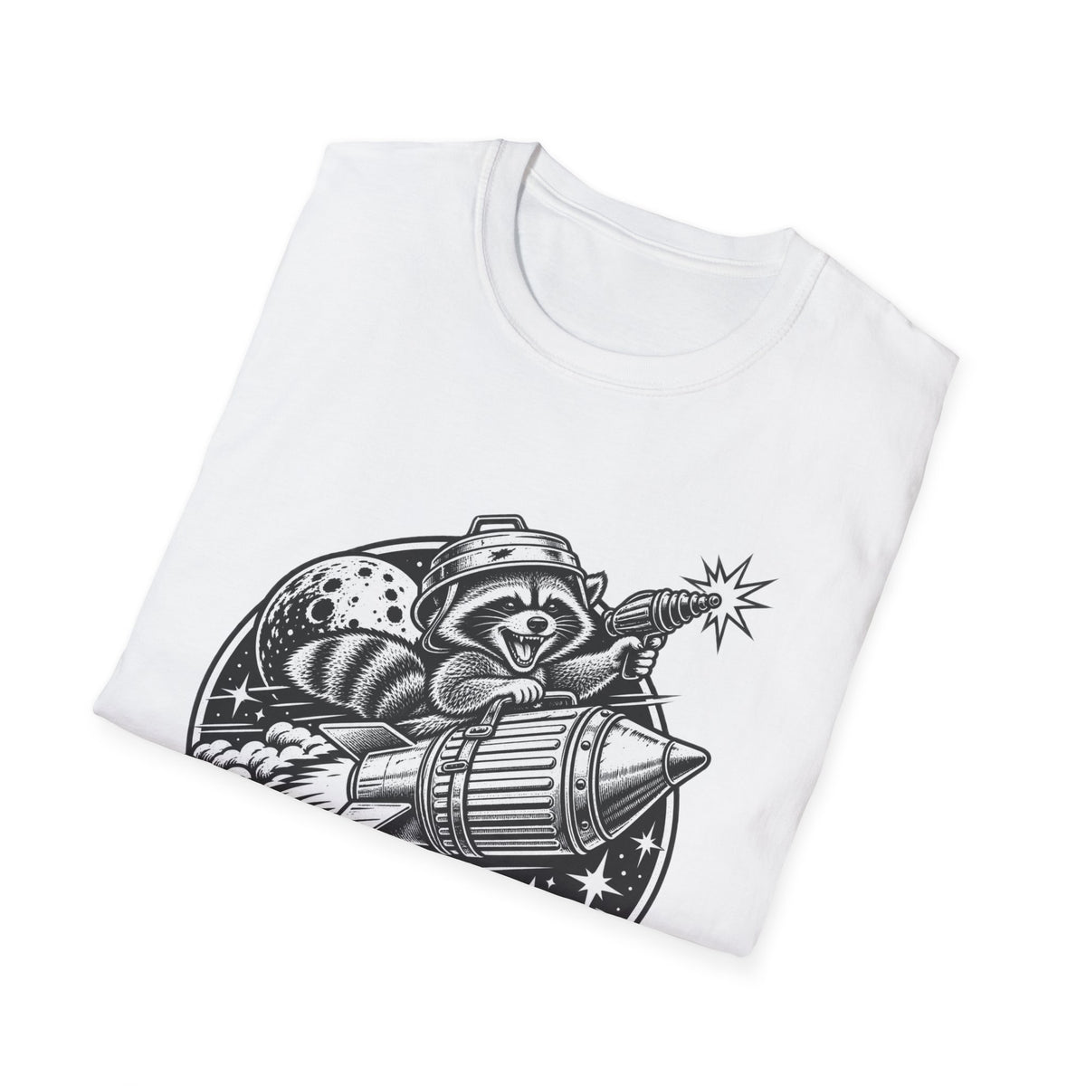 Funny Raccoon Shirt for Men Space T-Shirt, Trash Panda Astronaut Tee, Retro Space Graphic Shirt, Raccoon Lover Gift