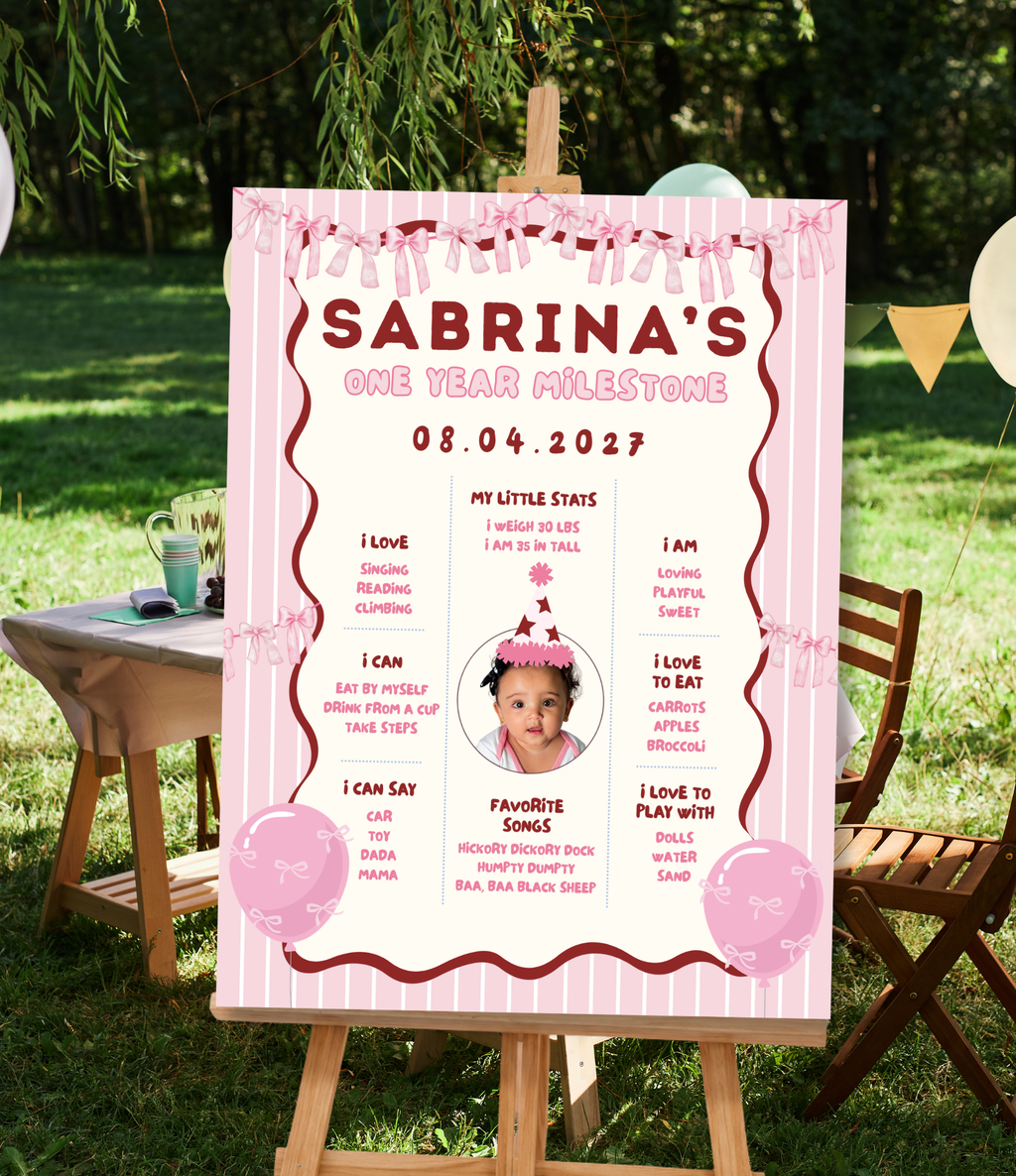 First poster printable, product mockup