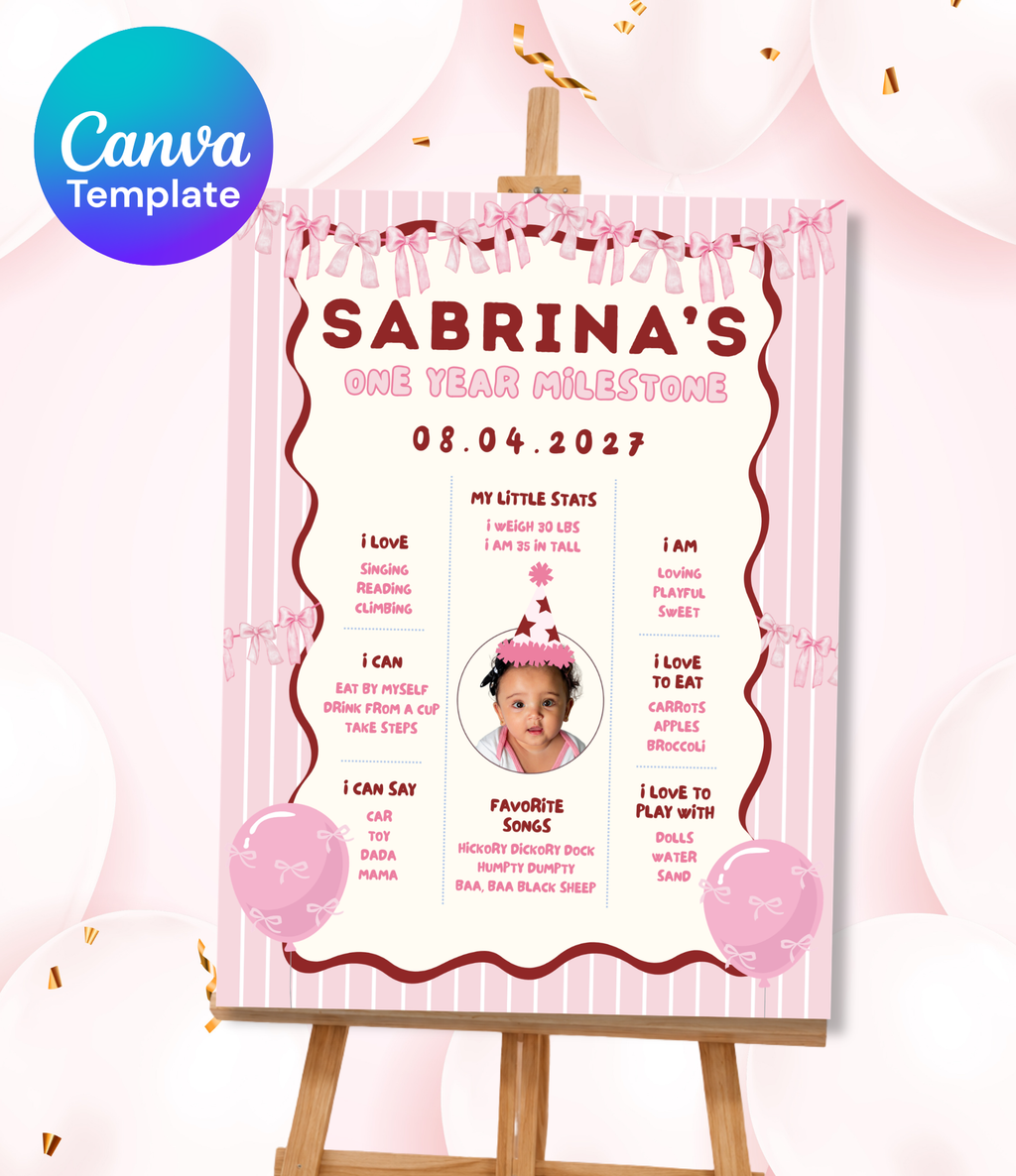 First poster printable, product mockup
