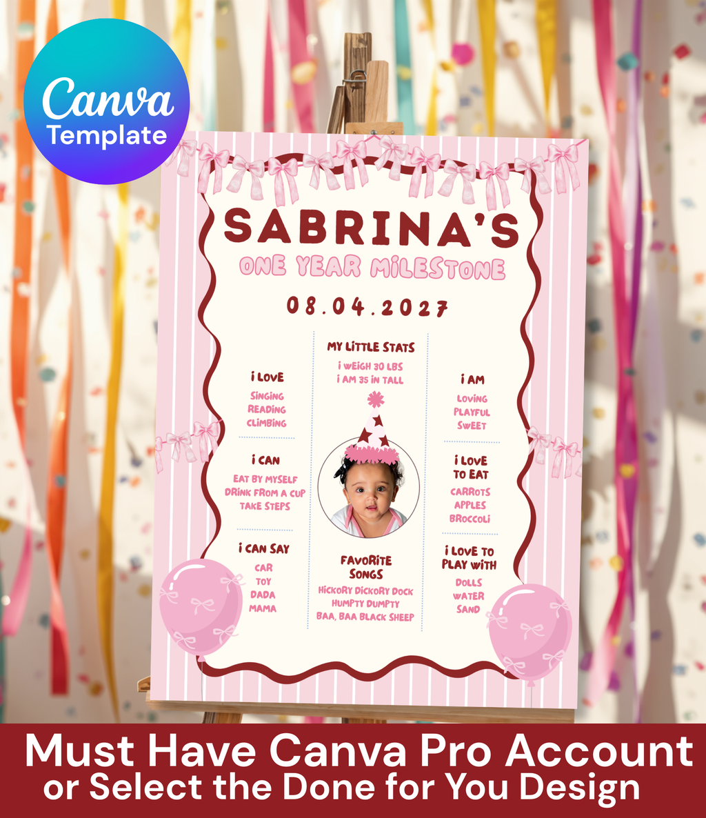 First poster printable, product mockup