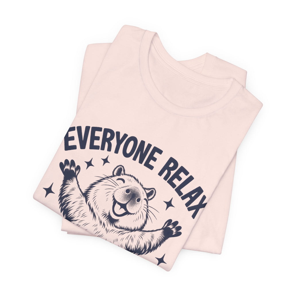 Funny Capybara Shirt, Everyone Relax I'm Professionally Chill T-Shirt, Cute Capybara Tee, Chill Vibes Shirt, Animal Lover Gift