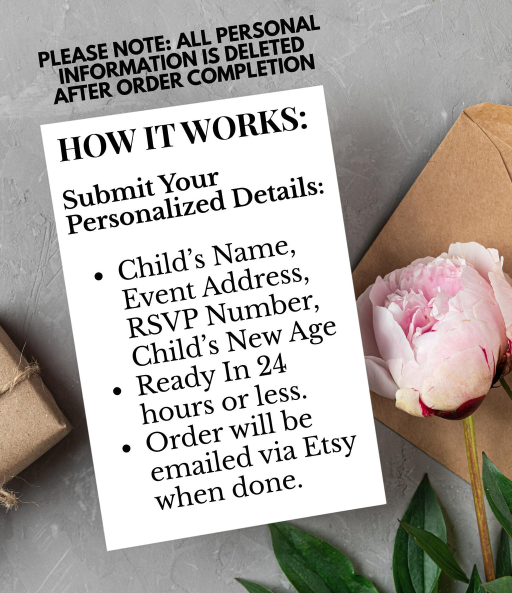 Custom Black Princess Invitation Card | Personalized Princess Birthday Card | Custom Digital Girls Party Invitation |  Doll Birthday Party