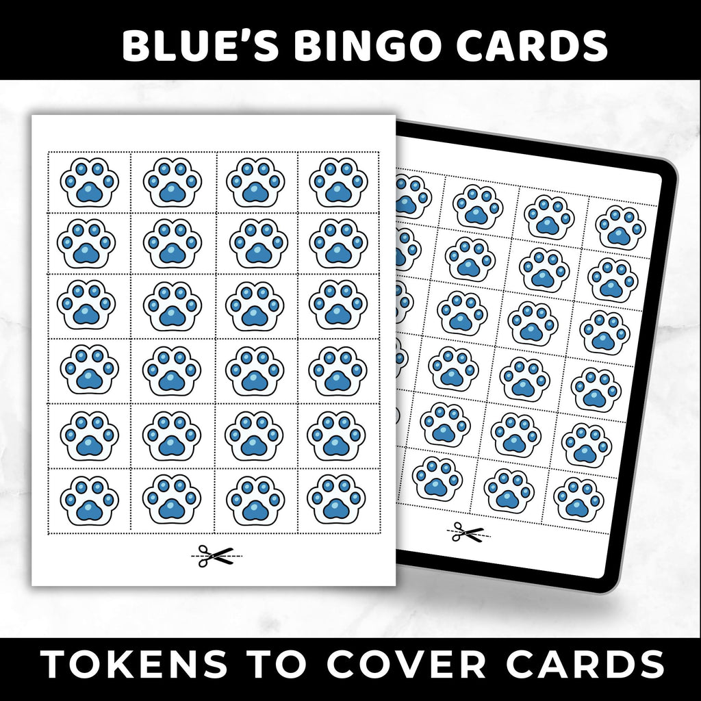 Blue's Bingo Cards | Blue's Clues Birthday Game | Printable Bingo Cards for Kids