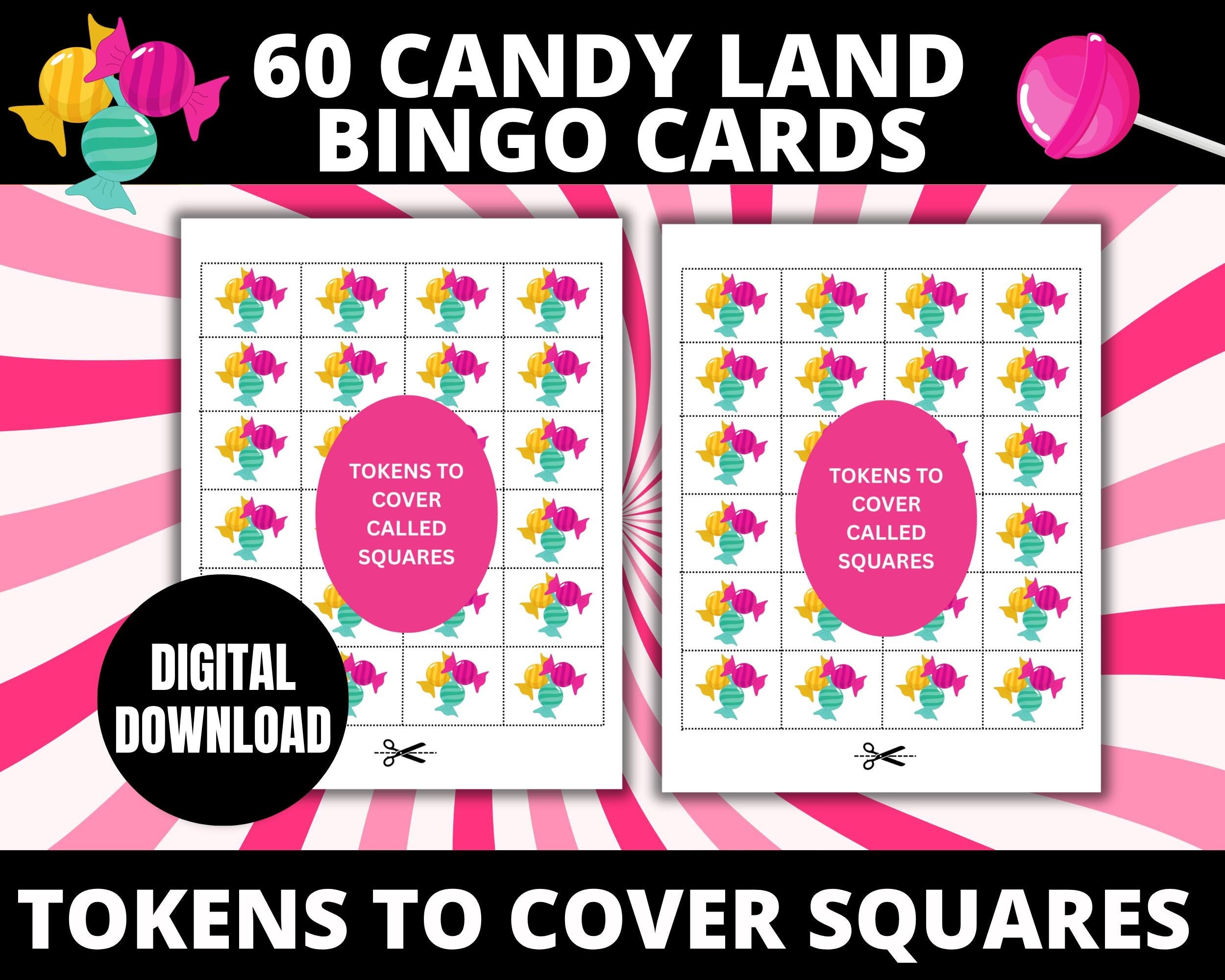 Candy Birthday Bingo Cards for Kids Candy Party Favors