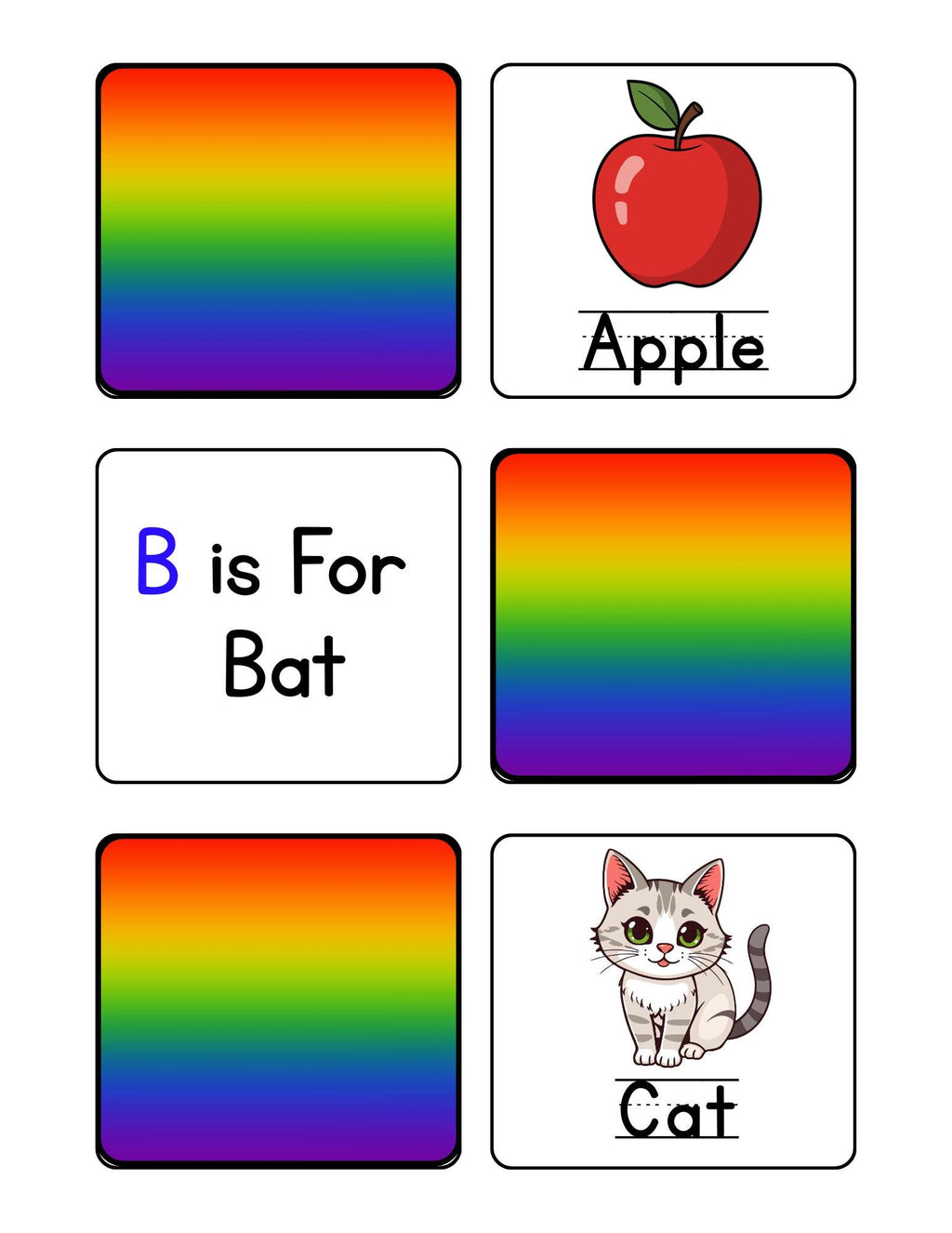 Shell Abc Matc ABC Match Game for Toddlers | Alphabet Matching Cards | Homeschool Lea ...