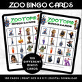 ZooTopia Movie Bingo Cards | Family Movie Night Game