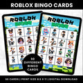 Roblox Birthday Game | Roblox Bingo Cards | Printable Bingo Game for Kids | Roblox Birthday Party Activity