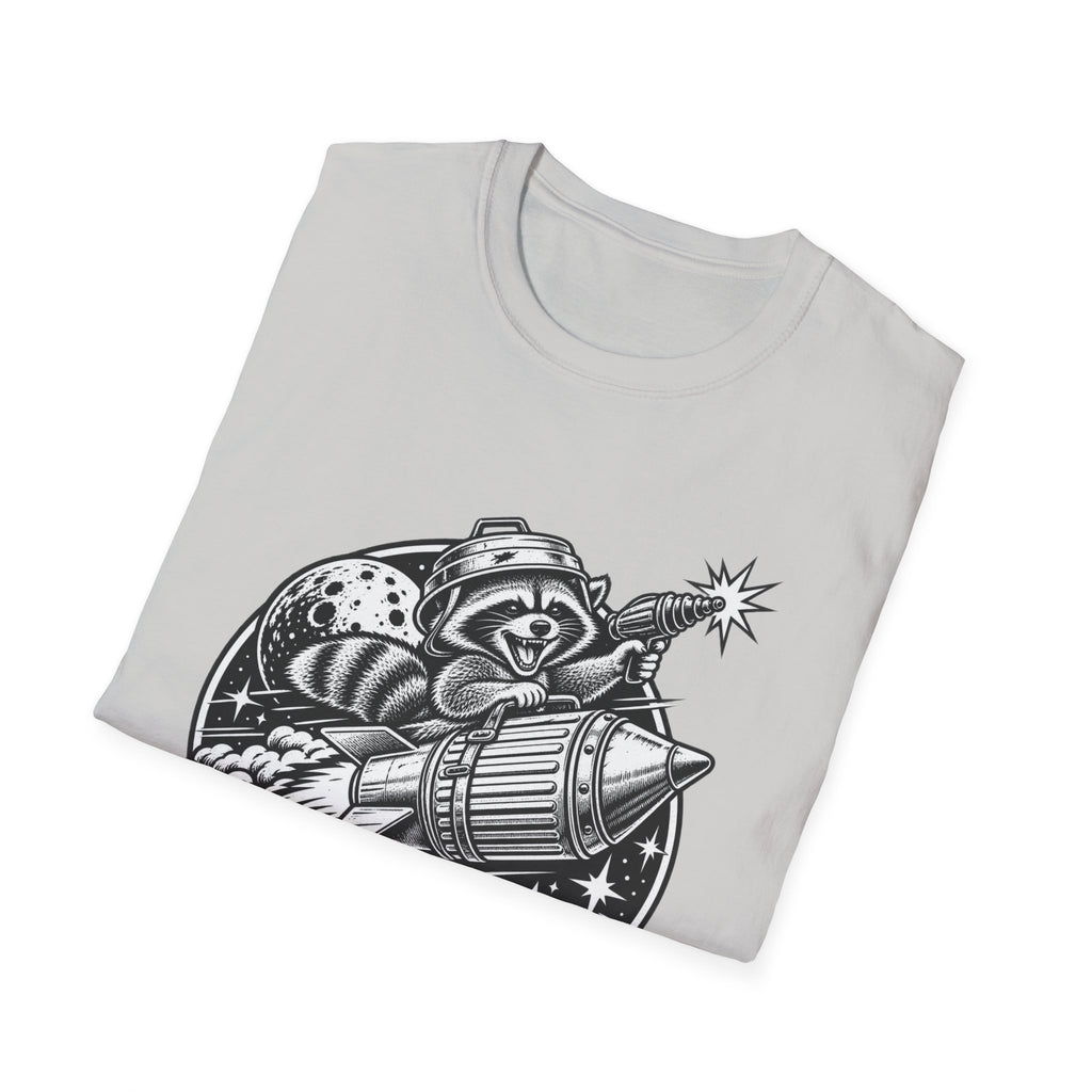 Funny Raccoon Shirt for Men Space T-Shirt, Trash Panda Astronaut Tee, Retro Space Graphic Shirt, Raccoon Lover Gift