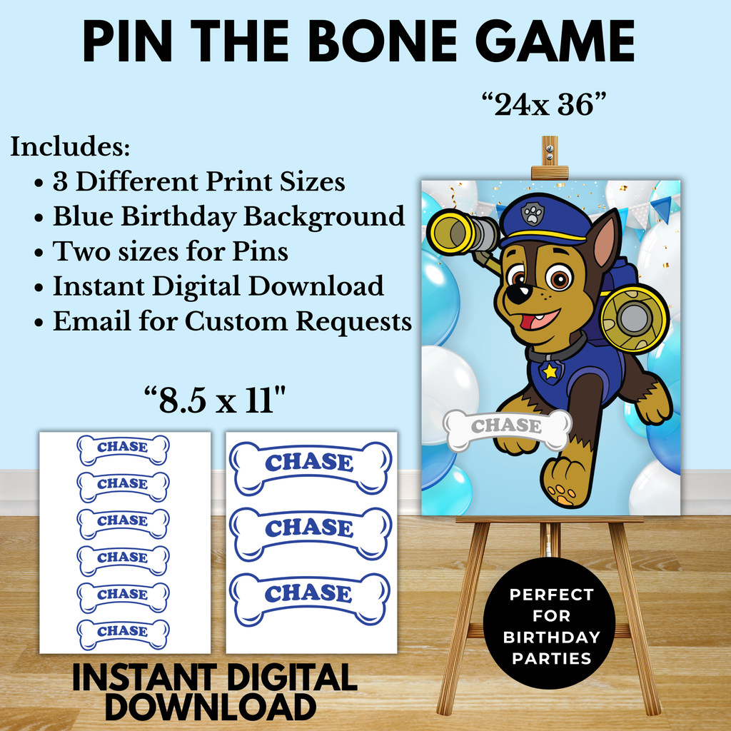Paw Patrol Birthday Party Bundle Printable | Paw Patrol Party Games for Kids | Bingo, Scavenger Hunt, Coloring Book & Invitation | Instant Download