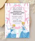 Cinderella Birthday Invitation for Girls | Personalized Princess Birthday Invite | Custom Fairytale Party Invitation