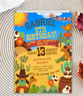 Cowboy birthday invitation printable, invitation design