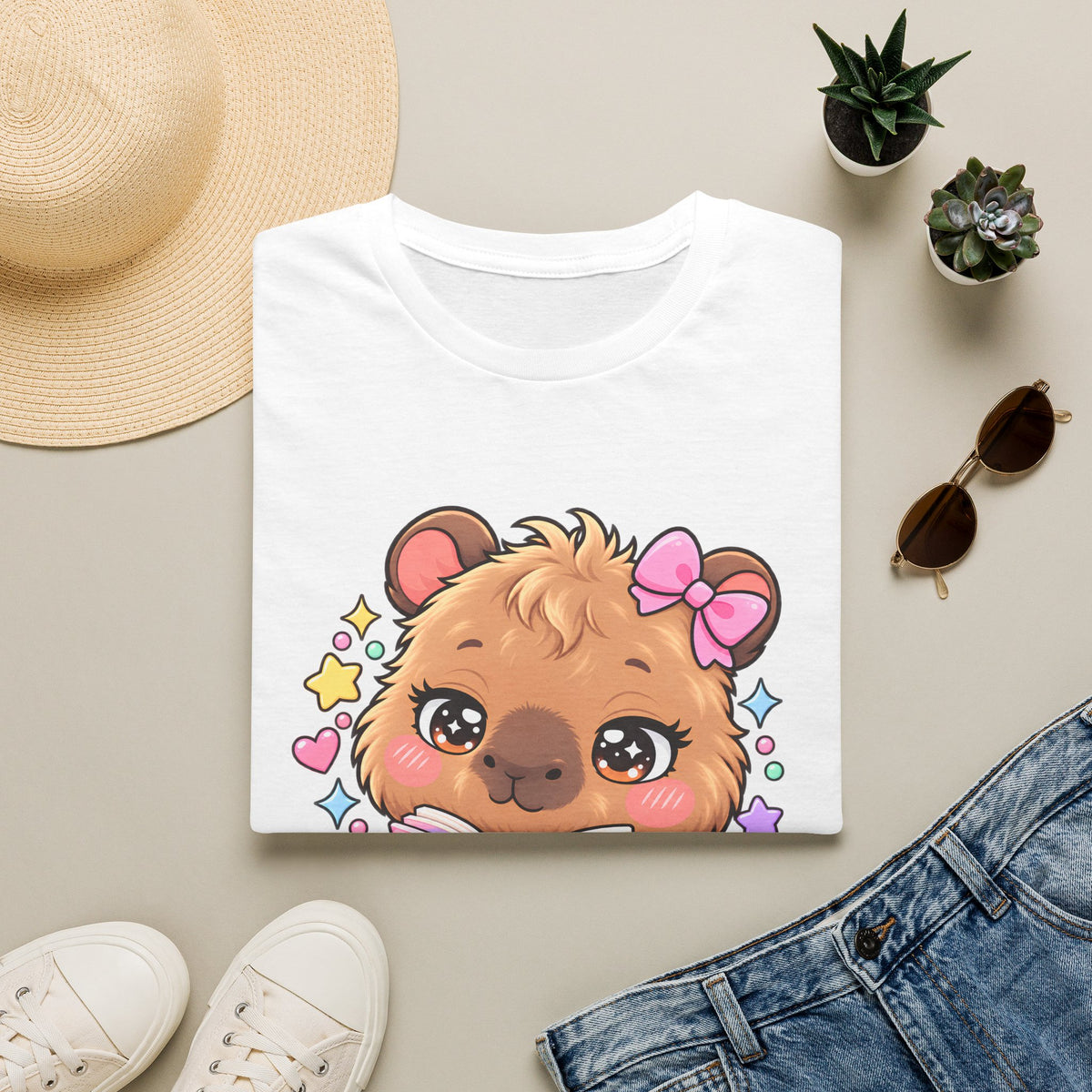 Daily Life Capybara clipart PNG instant download, printed mockup
