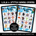 Lilo and Stitch Bingo Cards Printable | Stitch Birthday Party Game for Kids |Instant Download Party Activity