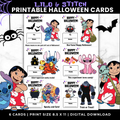 Lilo & Stitch treat cards printable, card design