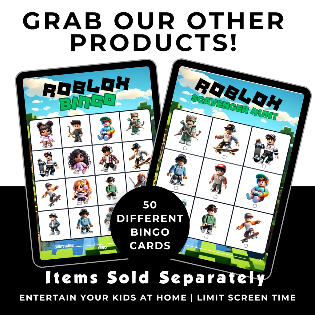 Custom Roblox Birhtday Coloring for Kids