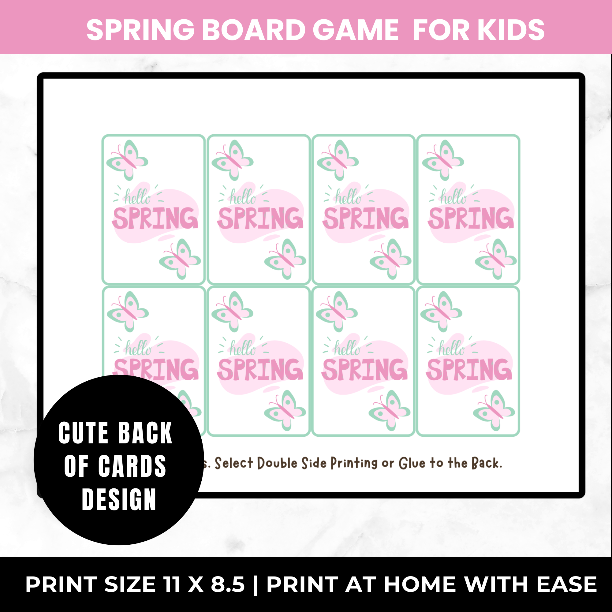 Spring Board Game for Kids Printable