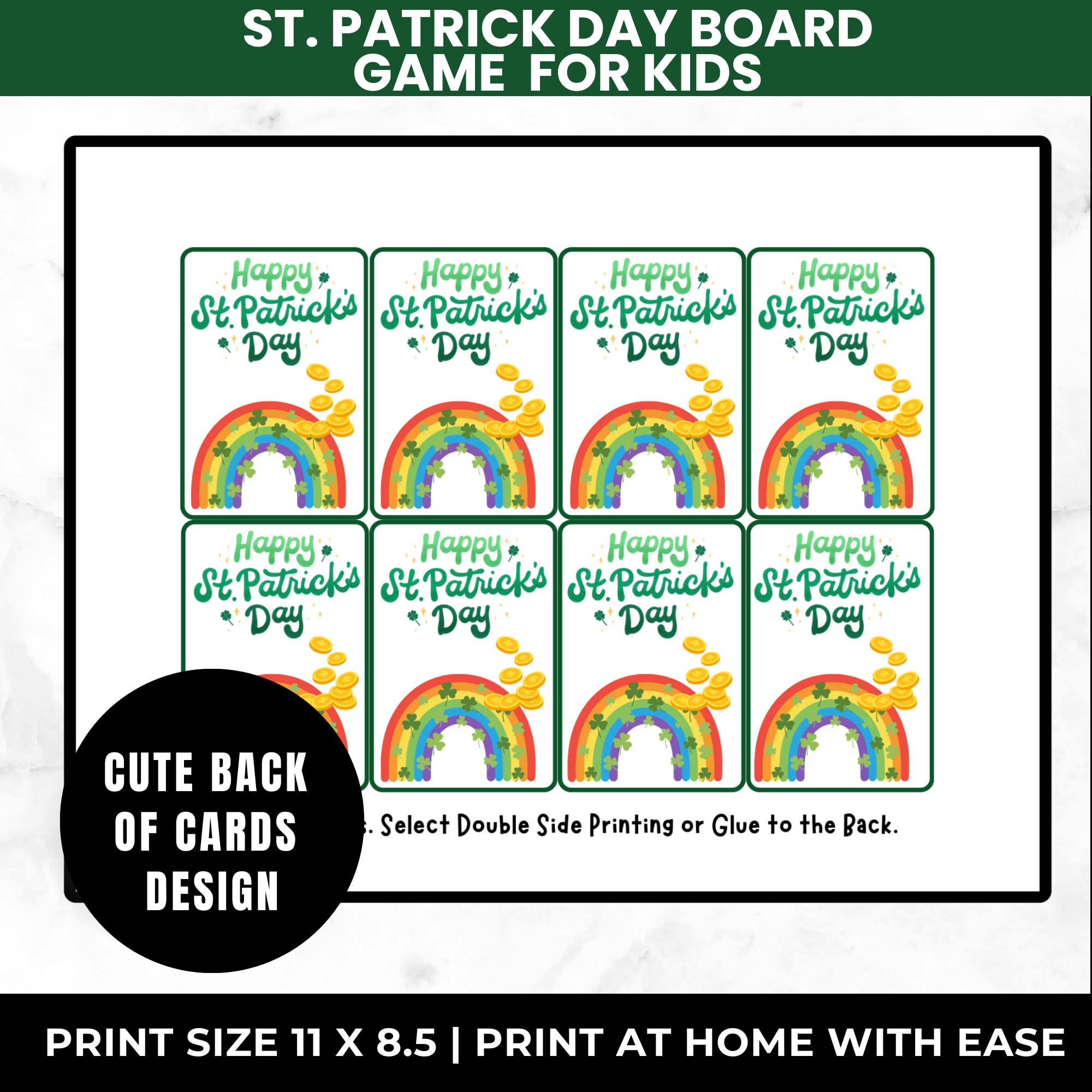 St Patrick’s Day Board Game for Kids Printable