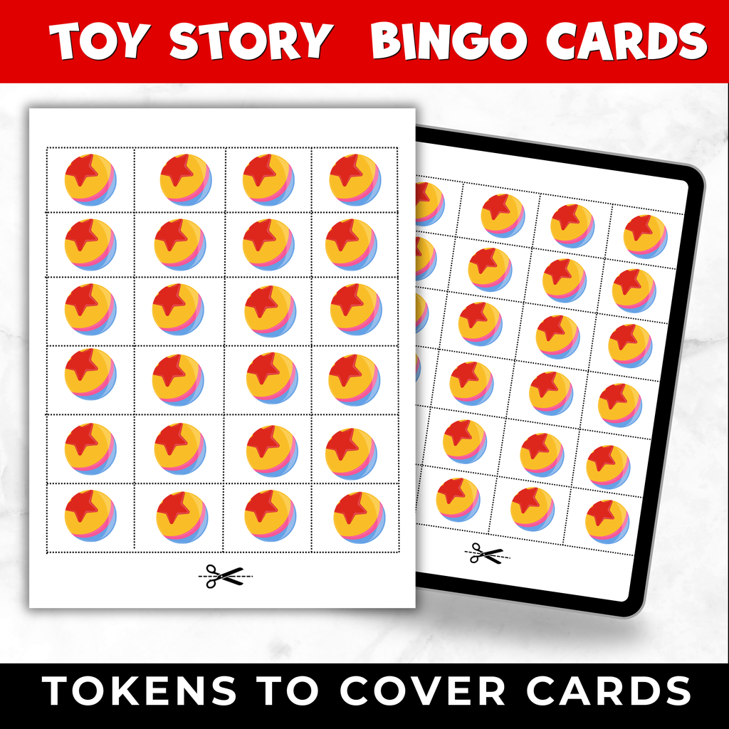Toy Story Bingo Cards Printable | Toy Story Party Game for Kids | 30 Bingo Cards | Instant Download