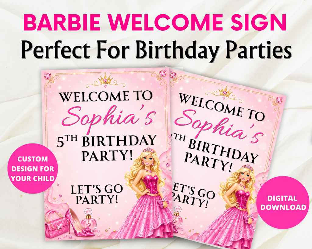 Barbie Birthday Party Printables Bundle