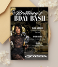 Editable Canva Birthday Queen Flyer Template | Editable Canva Adult Party Invite