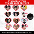 BTS World Tour Stickers Printable | Kpop Sticker Sheet | BTS Army Freebies | Army Party Favors | BTS Printable Stickers | Instant Download