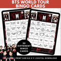 BTS World Tour Bingo Cards | K-pop Fan Party Game | BTS Birthday Party Games | Printable Bts 2026 Tour Game | ARMY Game Night