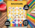 Art Bingo Cards| Arts and Crafts Birthday Bingo Game for Kids
