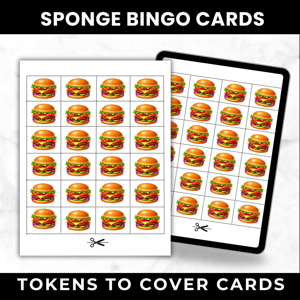 SpongeBob Birthday Bingo Game | Sponge Birthday Party