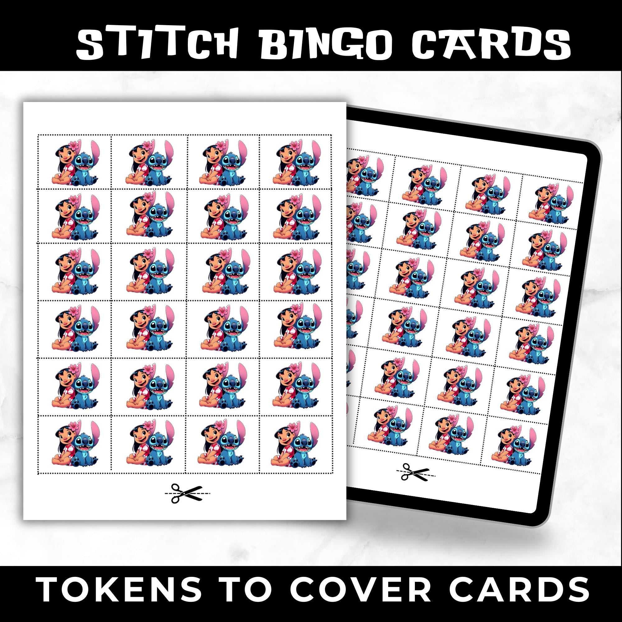 Lilo & Stitch Bingo Cards | Stitch Birthday Game | Lilo & Stitch Birthday Party Activity | Stitch Party Favors | Printable Bingo Cards for Kids