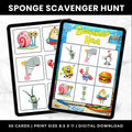 SpongeBob Birthday Scavenger Game | SpongeBob Birthday Party |Under the Sea Party Game | Kids Birthday Party Game