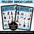 Frozen Bingo Cards Printable | Frozen Birthday Party Game for Kids | Toddler Party Activity