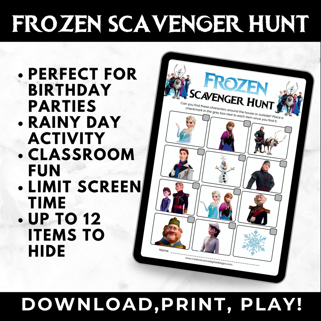 frozen birthday party games for kids