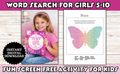Word Search for Girls Ages 5–10 | Barbie-Themed Word Search Book | 90 Fun Shaped Puzzles for Kids | Educational Activity Book