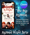 Harry Potter Inspired Animated Birthday Invitation for Kids | Personalized Wizard Video Invite