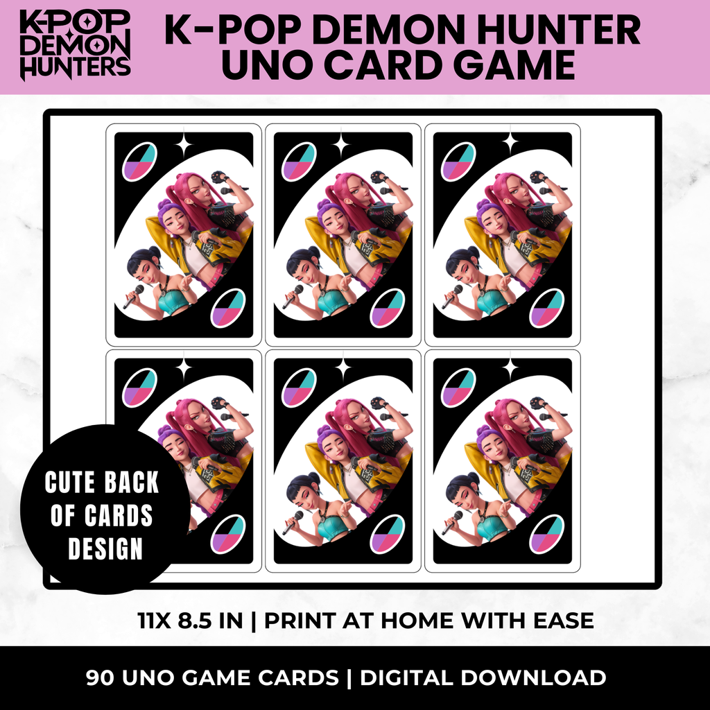 K-Pop Demon Hunters Uno Cards | K-pop Birthday Game for Kids