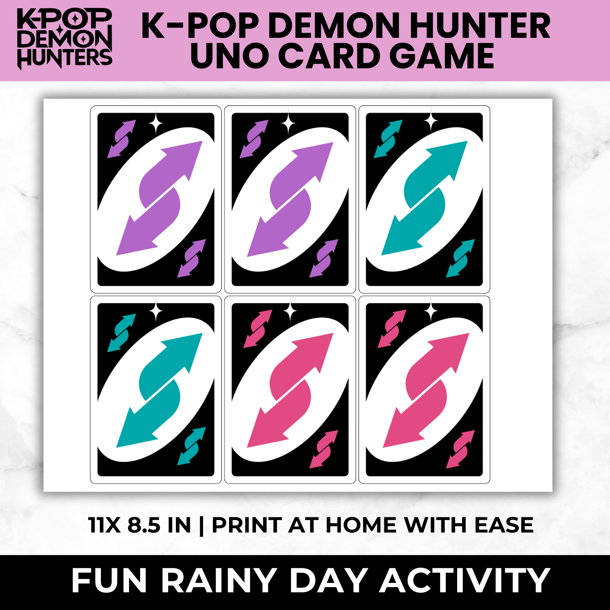 K-Pop Demon Hunters Uno Cards | K-pop Birthday Game for Kids