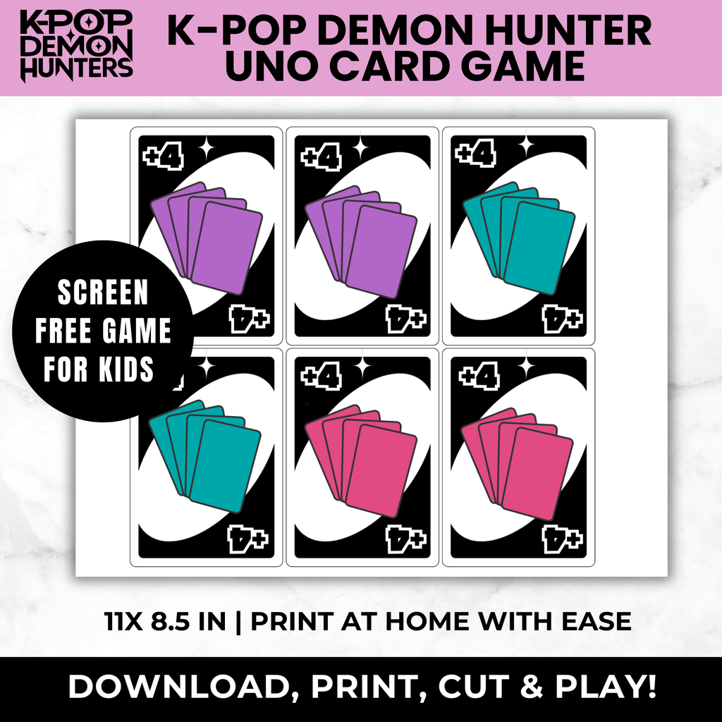 K-Pop Demon Hunters Uno Cards | K-pop Birthday Game for Kids