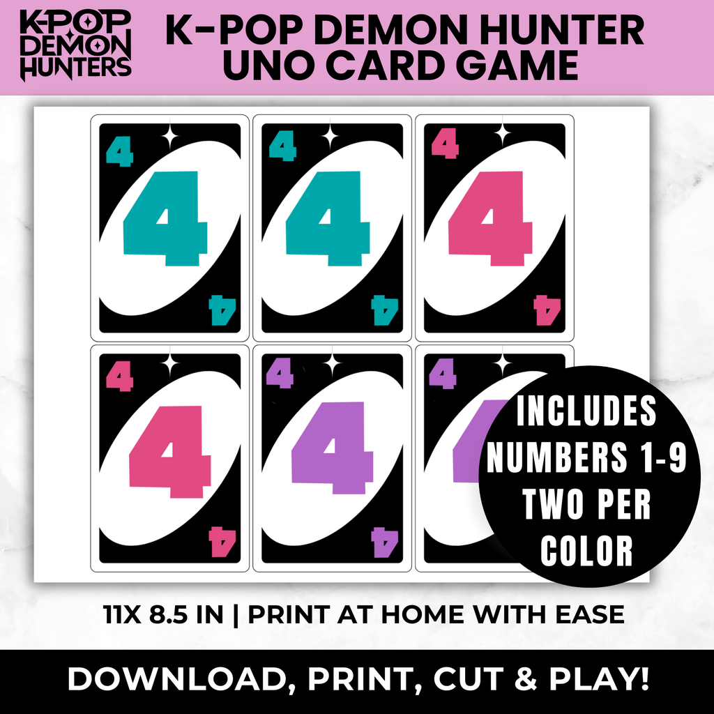 K-Pop Demon Hunters Uno Cards | K-pop Birthday Game for Kids