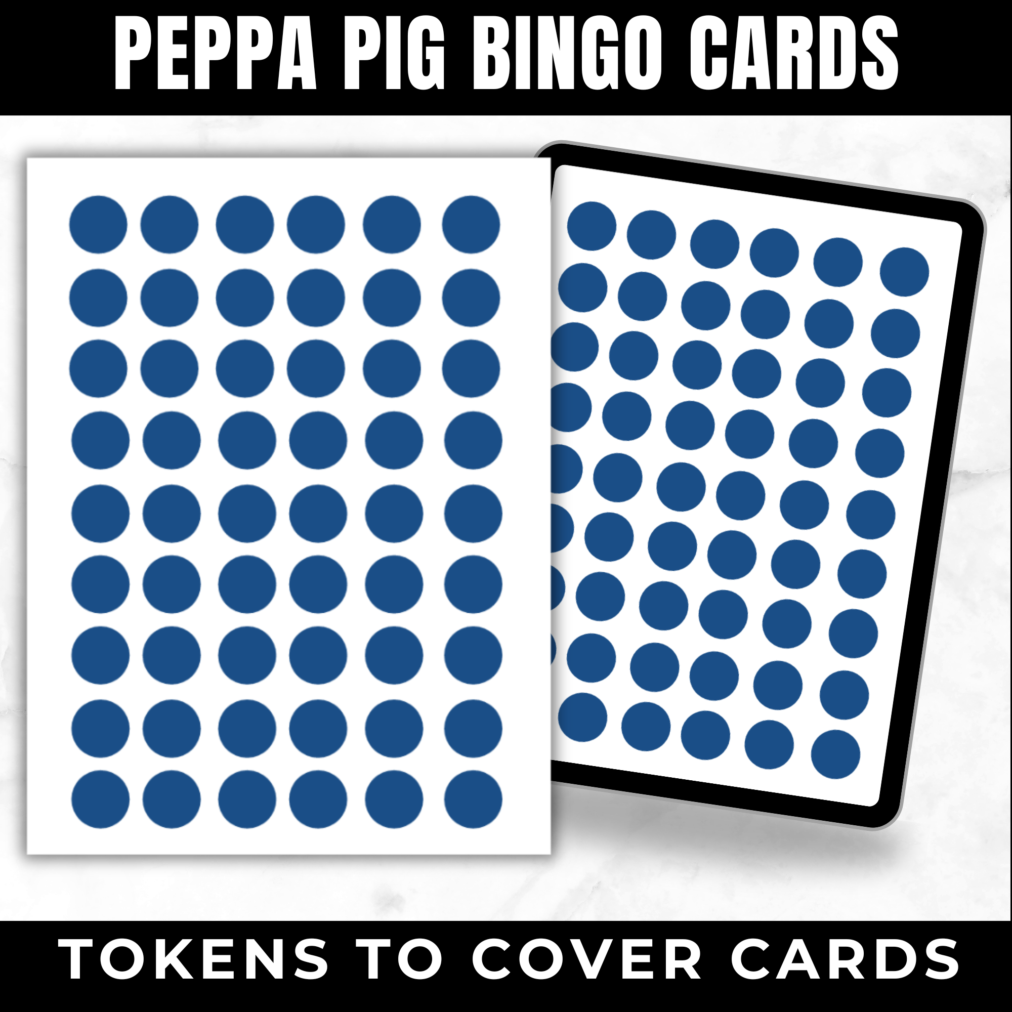 Peppa Pig Bingo Cards Printable | Peppa Pig Birthday Party Game for Kids | 30 Unique Bingo Cards | Classroom Activity | Instant Download