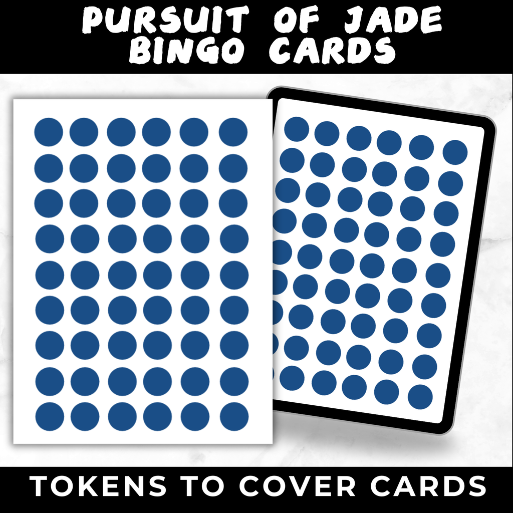 Pursuit of Jade Bingo Cards Printable | Watch Party Bingo Game | TV Show Bingo Cards for Adults | Instant Download