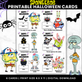 SpongeBob treat cards printable, card design