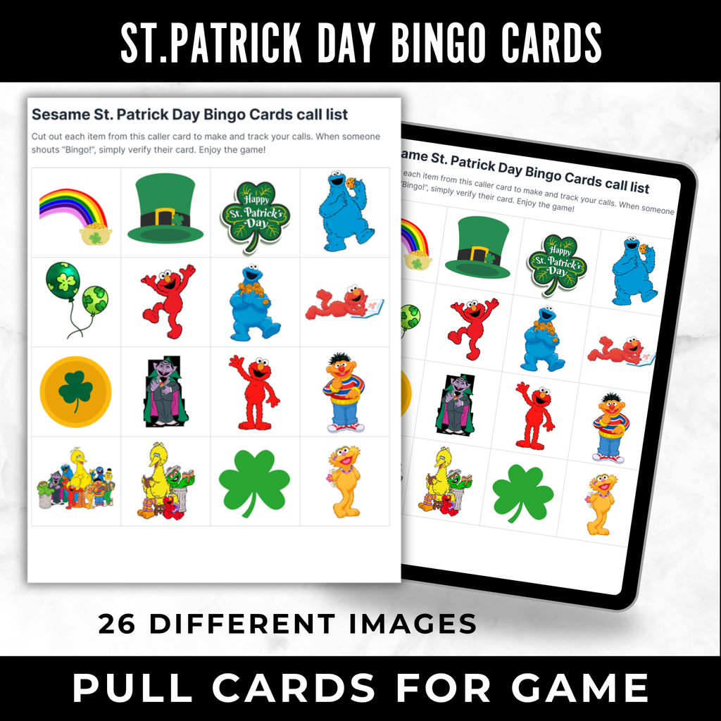 Sesame Street St. Patrick's Day Activity Bundle