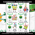 SpongeBob St Patrick’s Day Cards for Kids Classroom