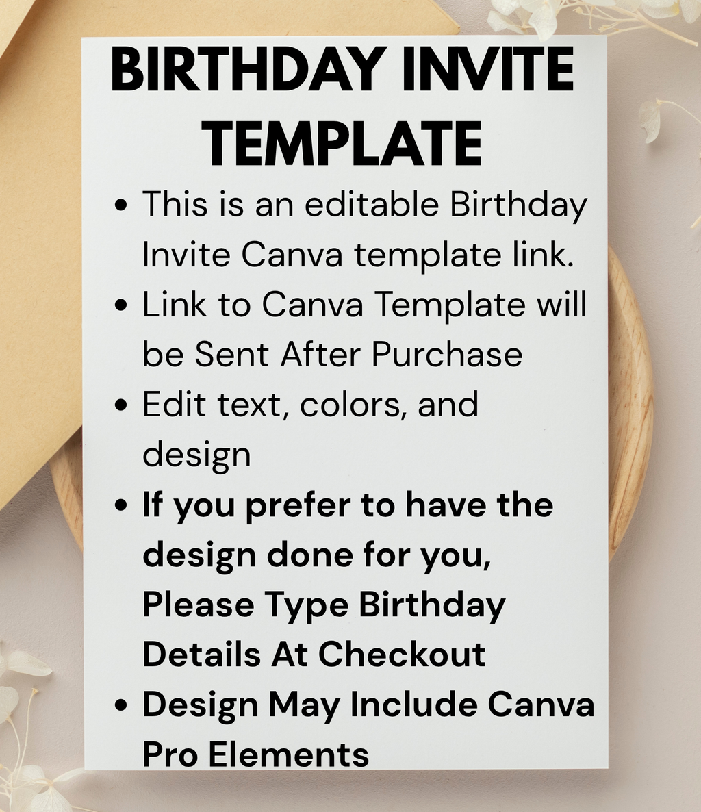 Spa Day Birthday Invitation Template | Editable Canva 30th Birthday Invitation for Women | Luxury Spa Party Invite