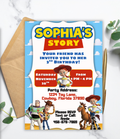 Toy Story Birthday Invitation Girl | Personalized Toy Story Birthday Invite | Custom 5x7 Party Invitation